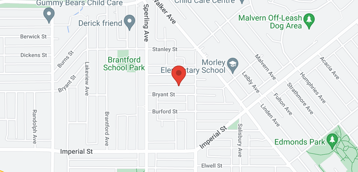 map of 6476 GRIFFITHS AVENUE